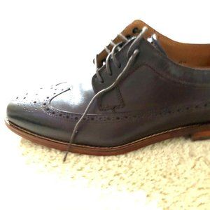 Cole Haan Brown Oxford Wingtip Leather Men's Shoes